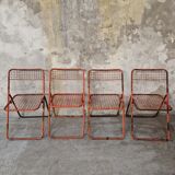 4 Ted Net folding chairs by Niels Gammelgaard