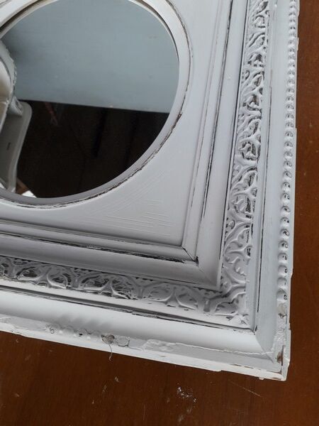 Mirror Napoleon III shabby chic 55x48 cm