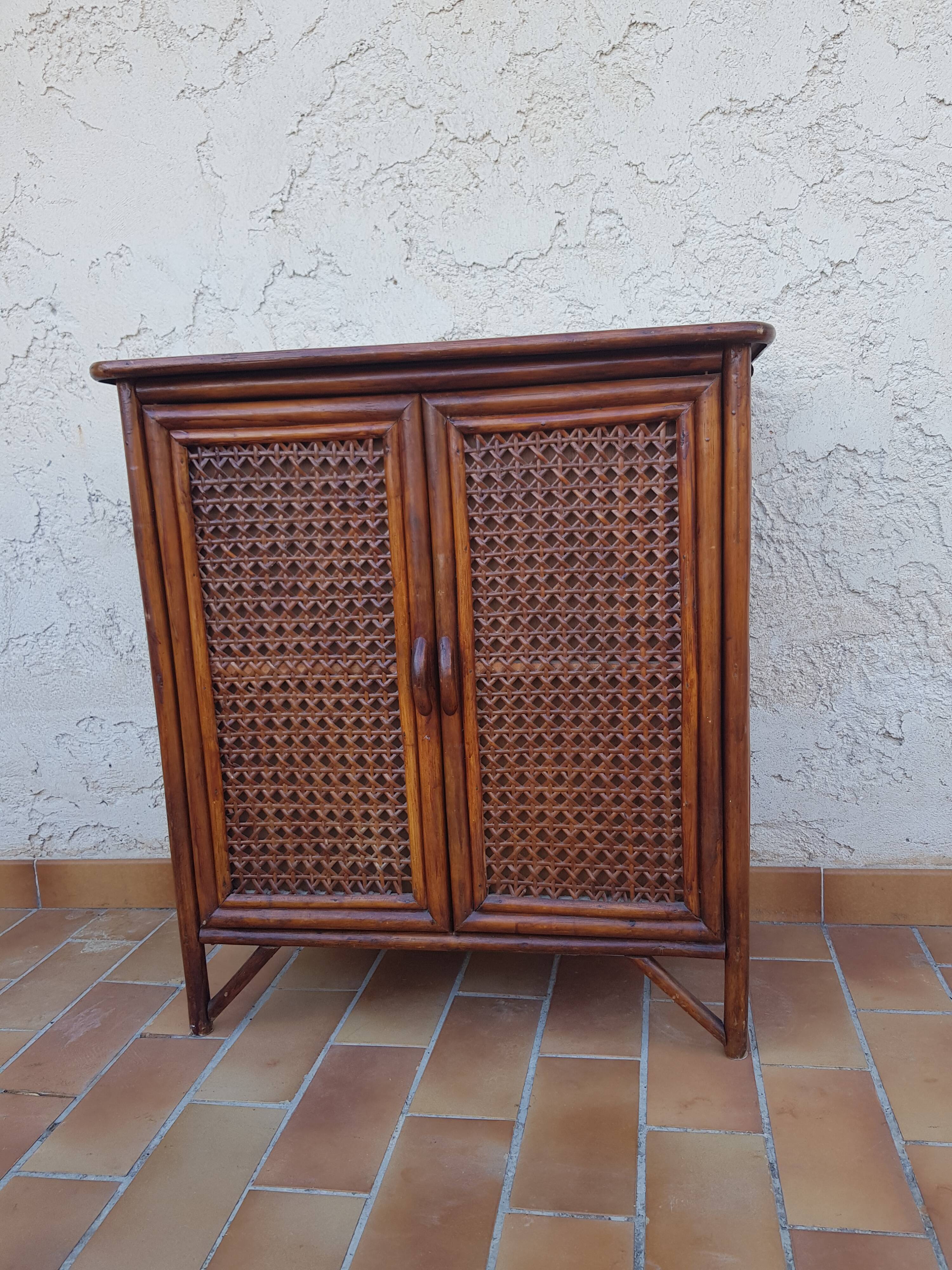 Rattan/bamboo buffet
