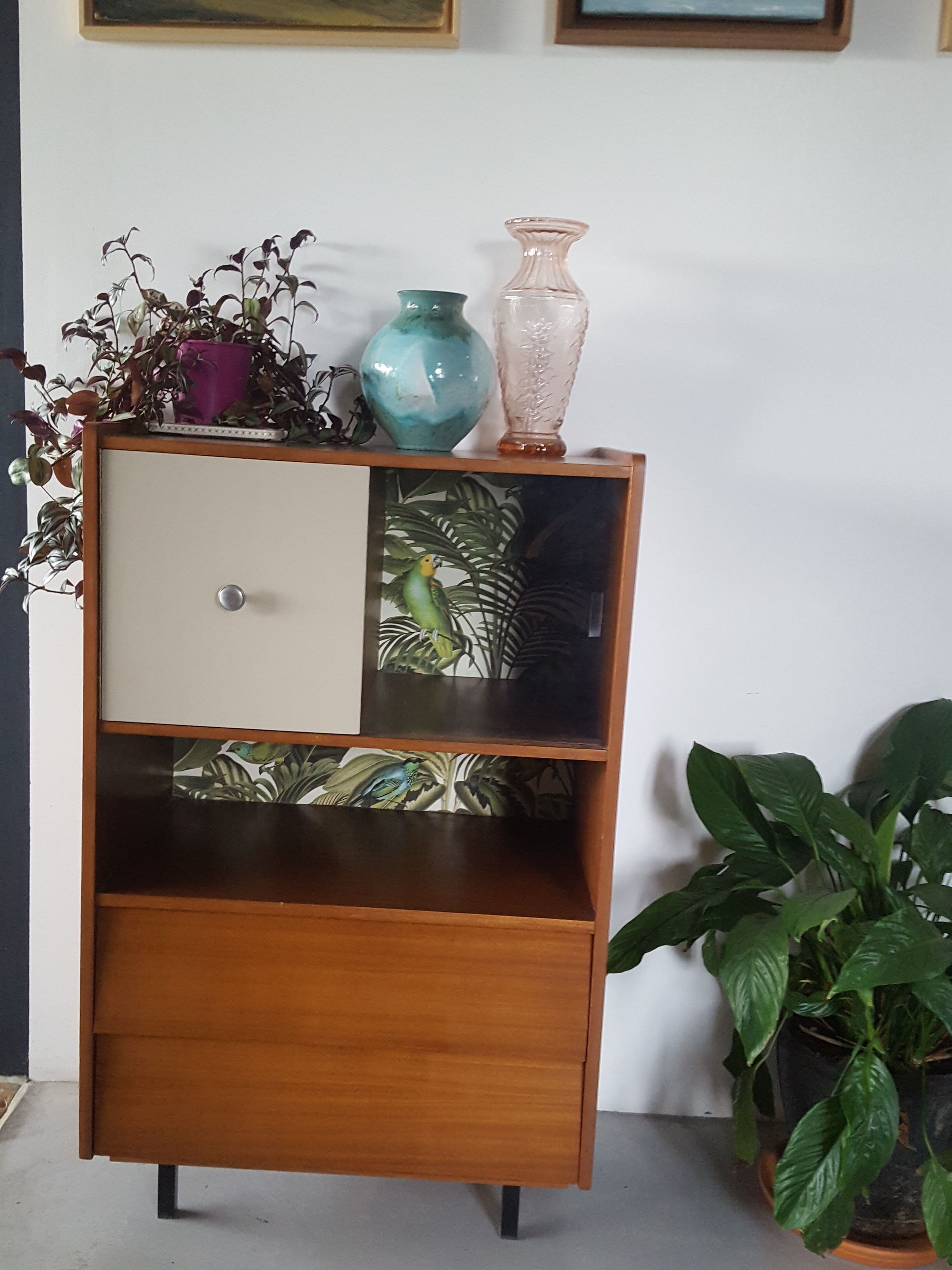 Meuble de rangement années 50 jungle