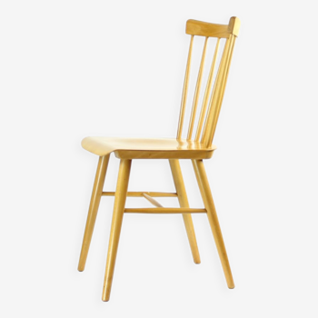 Mid century ironica chair by TON in oak wood, czechoslovakia 1960s