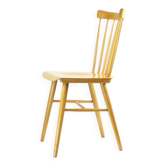 Mid century ironica chair by TON in oak wood, czechoslovakia 1960s