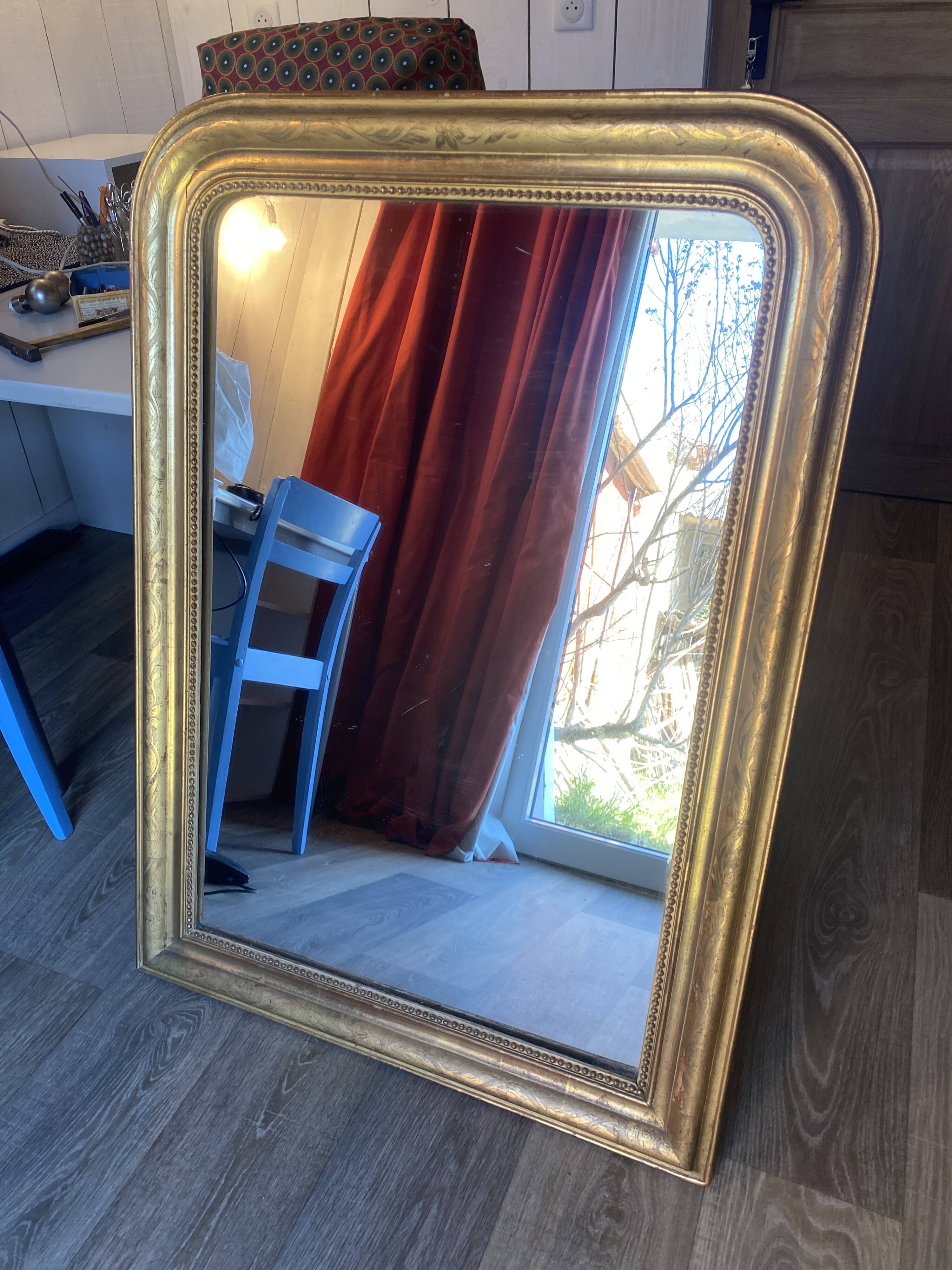 Louis Philippe gold mirror 109x78