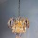 JT Kalmar chandelier, cut glass, 3 levels, Austria, 1970s