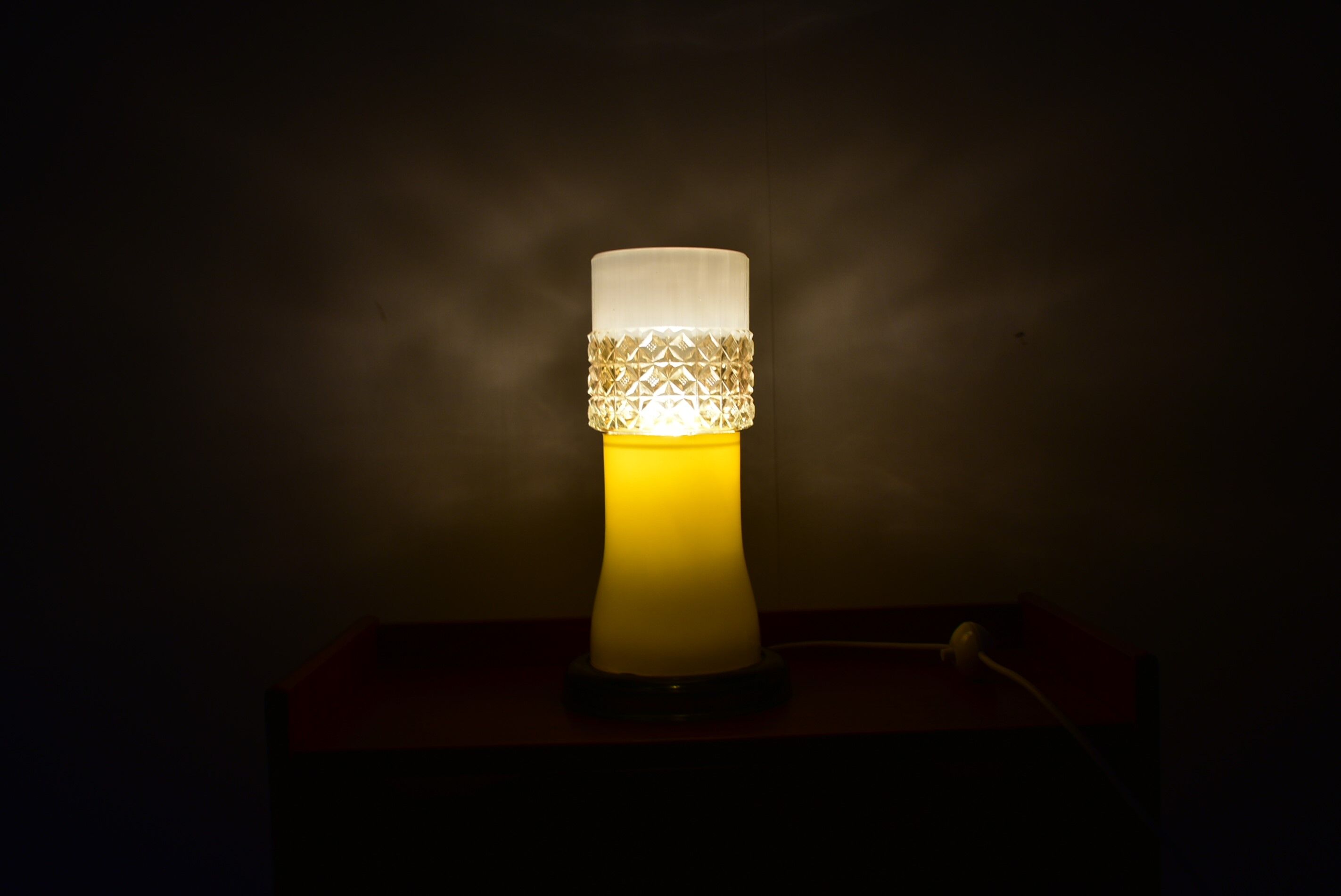 All Glass Table Lamp by Beleuchtungsglass Kombinat Görlitz, 1960s