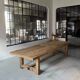 Antique solid oak farmhouse table +200 years - Kingstone 375 by 100 cm