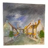 Landscape of Briare signed Nedel