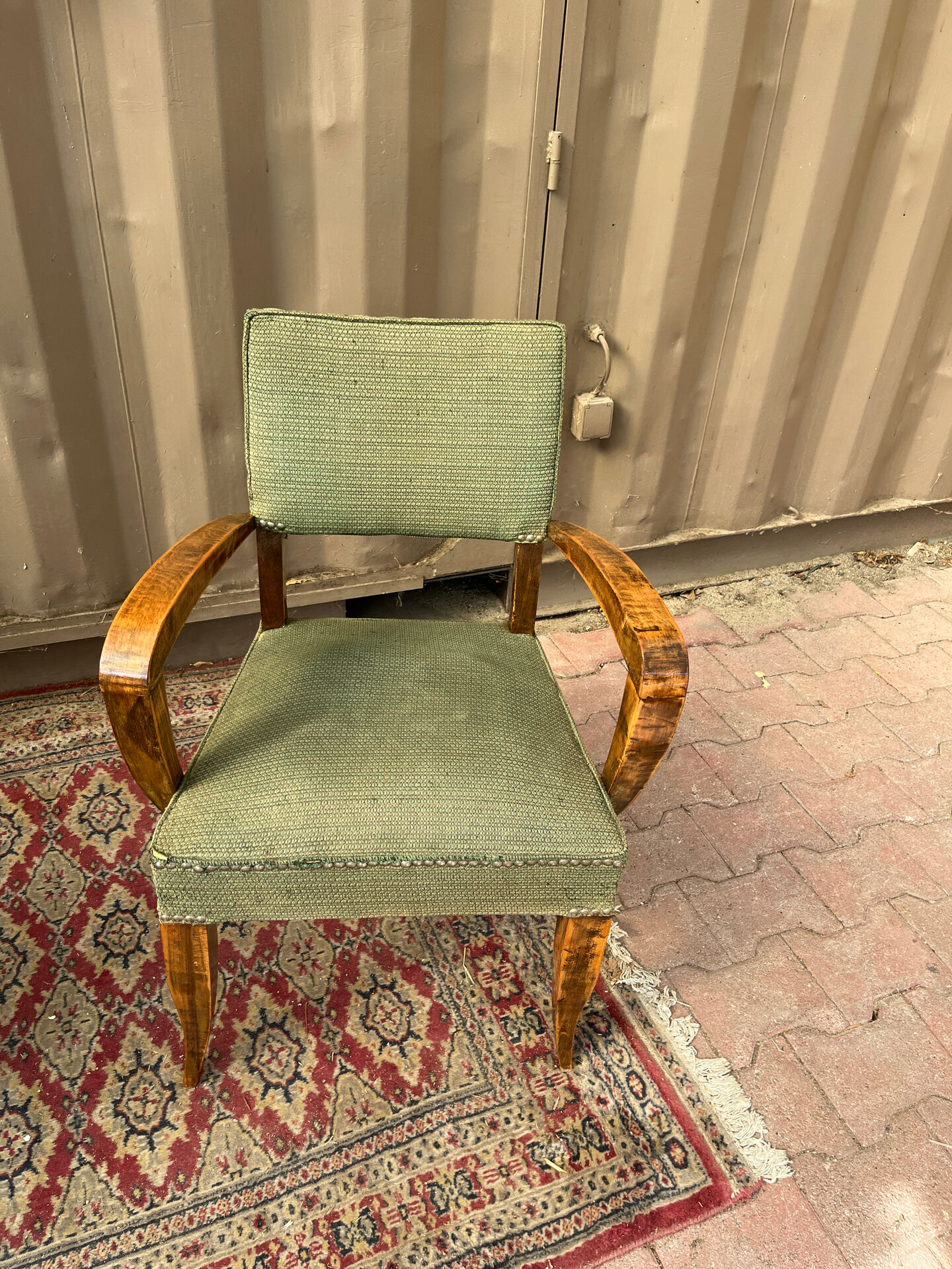 Pair of bridge armchairs