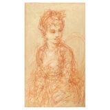 Blood portrait of a woman Period Napoleon I Early nineteenth century