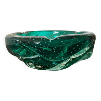 Murano bubble ashtray / pocket emptier in mint green