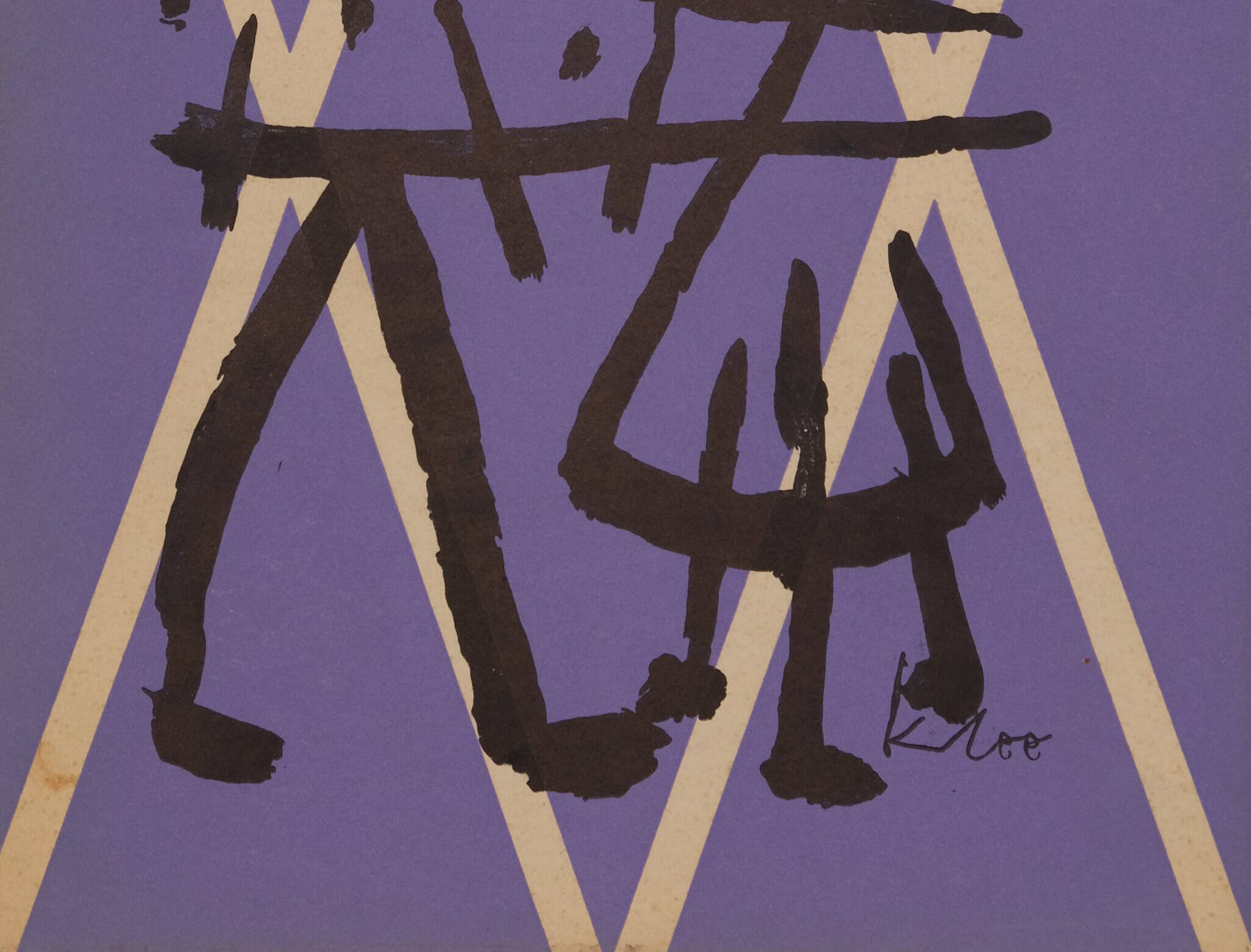Paul klee  : man and women - lithographie originale