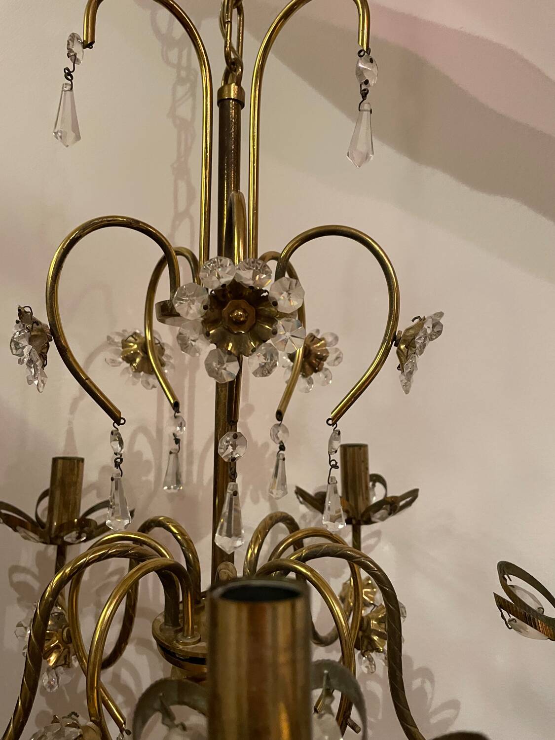 Vintage gold chandelier