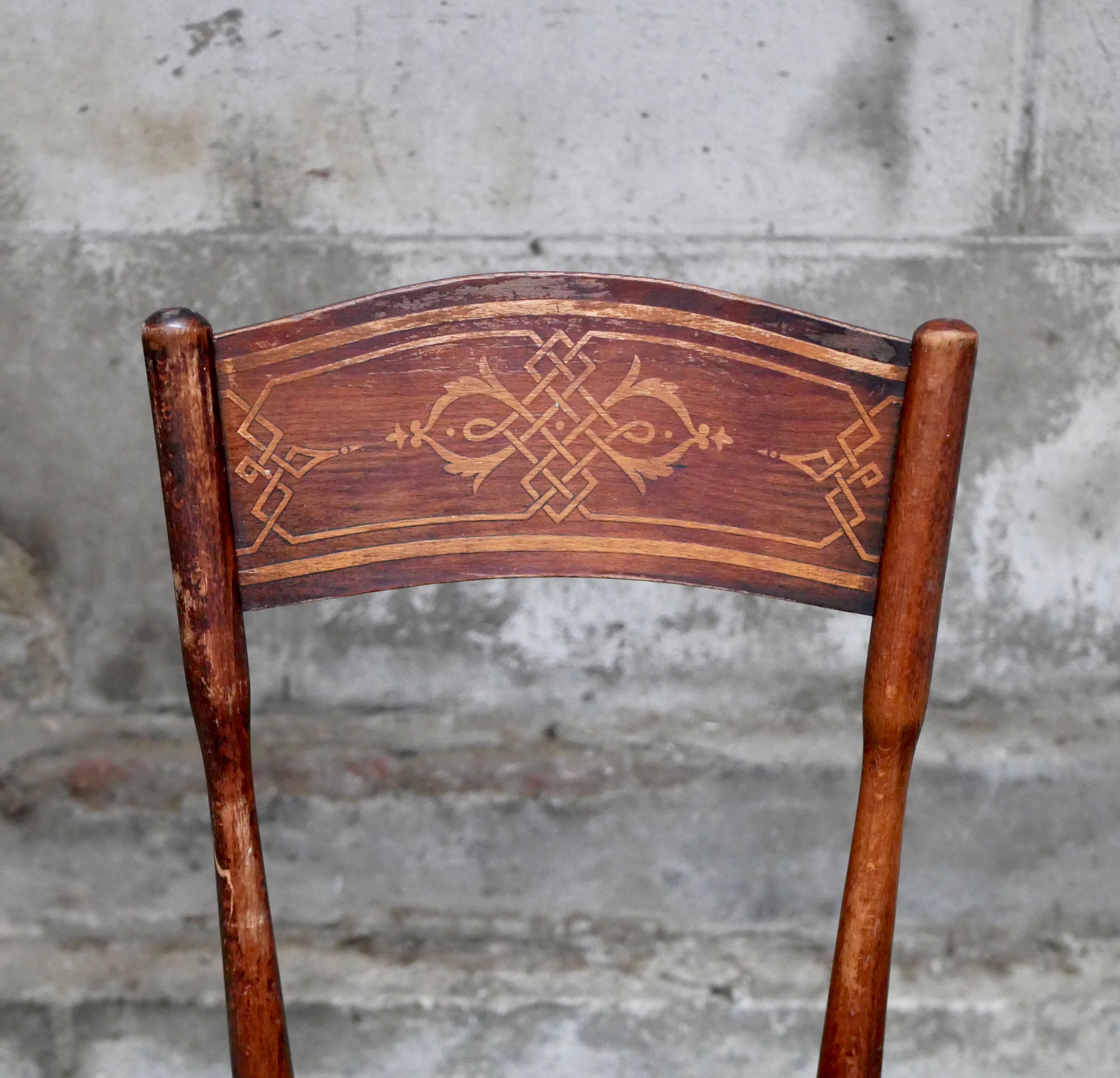 Pair of art nouveau chairs j&j kohn