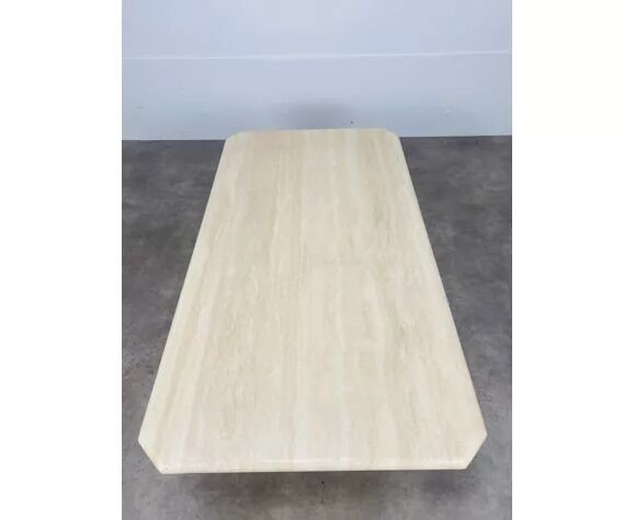 Travertine rectangle coffee table