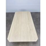 Travertine rectangle coffee table