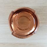 Peach pink glass vase