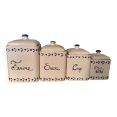 Earthenware spice boxes