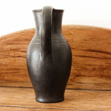 Black ceramic pitcher