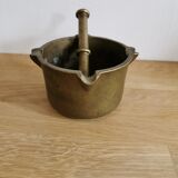 Brass mortar and pestle