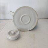 Small white porcelain teapot