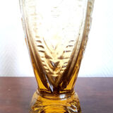 Vase art déco jaune