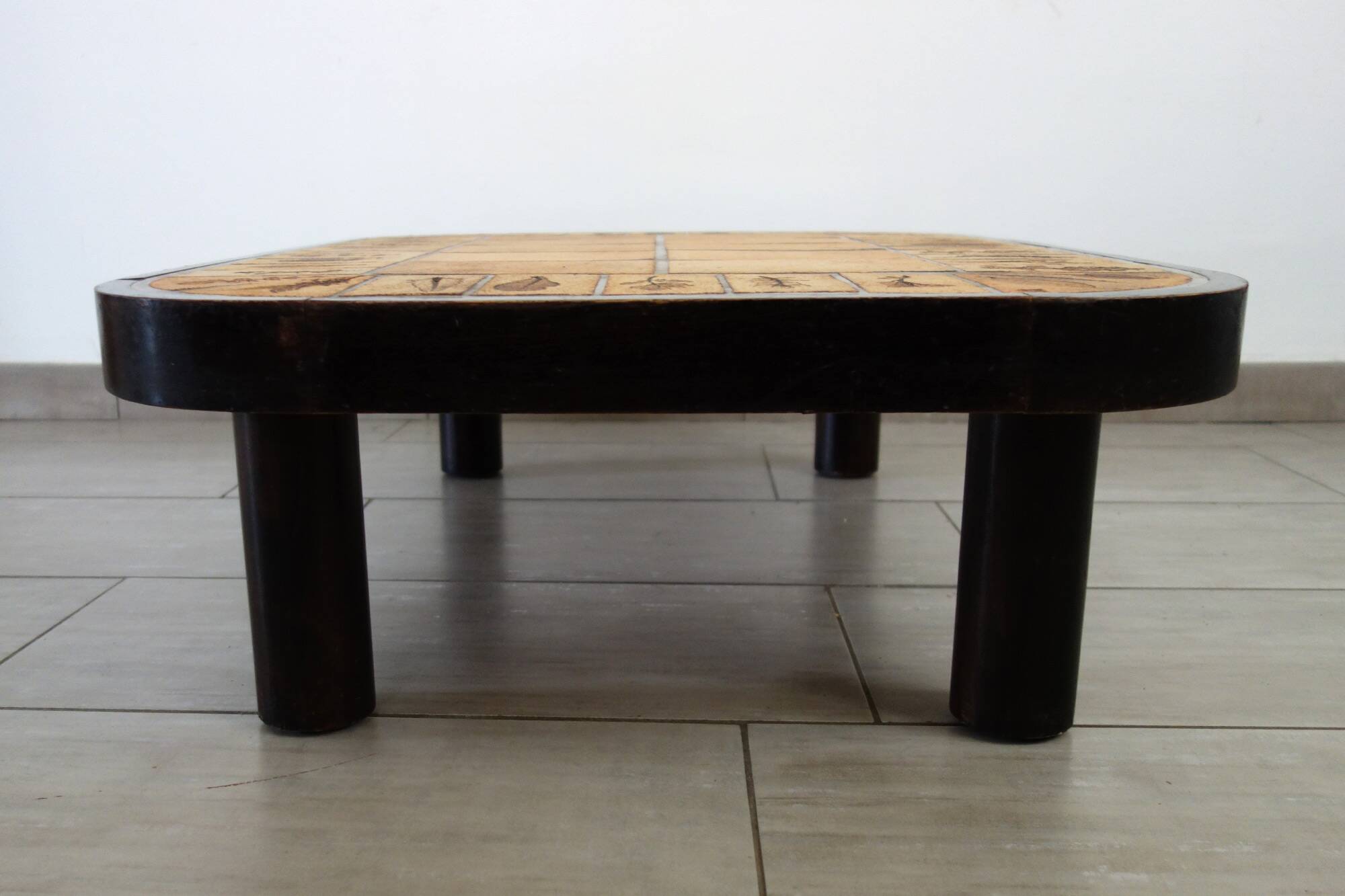 Herbarium Coffee Table by Roger Capron, Vallauris, 1970s