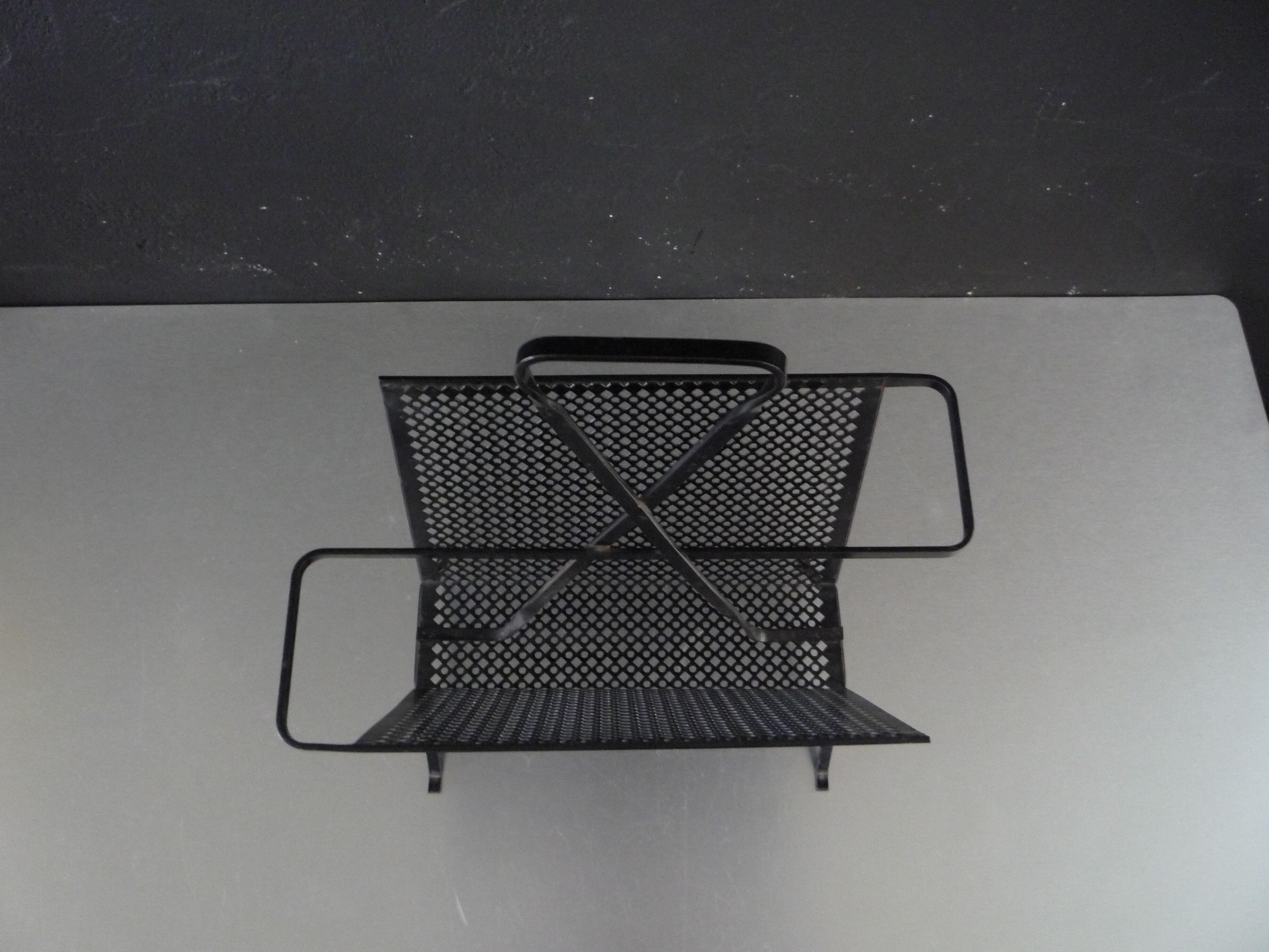 Mathieu Mategot magazine rack circa 1950/1960