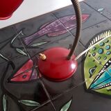 Vintage Hala Hala 50s Red Gooseneck Lamp