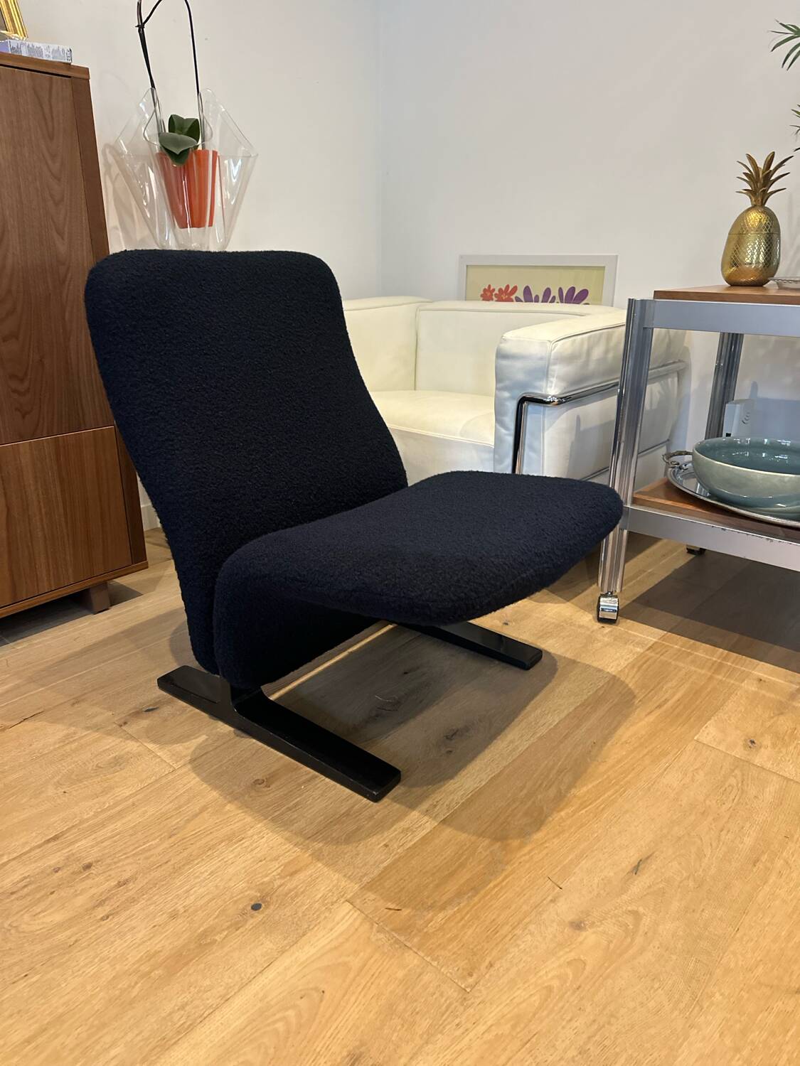 Pierre Paulin Concorde armchair in new terry fabric