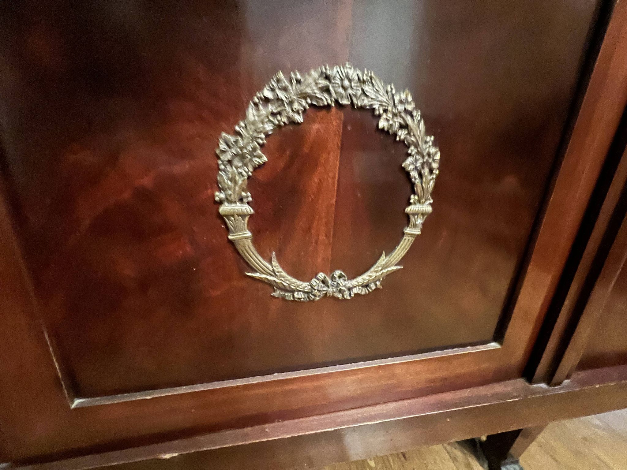 Empire mahogany and bronze armoire – France, 19th century