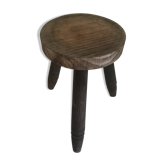 Tabouret tripode en bois