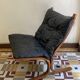 Armchair Siesta 1965 Ingmar Relling for Westnofa, Norway, black leather