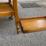 Vintage dessert bar trolley on wheels with removable tray