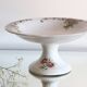 Antique dish, polychrome ironstone compote dish, “Guirlandes” model from the