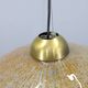 1970s Glass Pendant Light , Italy