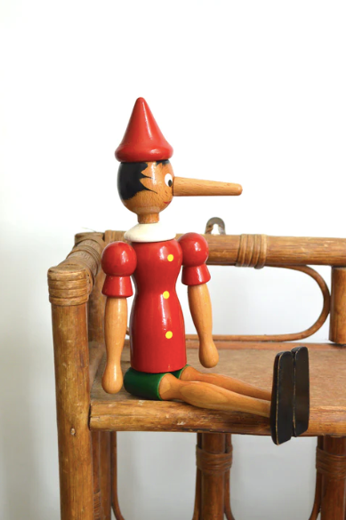 Italian wooden Pinocchio