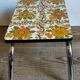 Vintage floral formica footrest stool