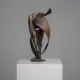 Abstract constructivist iron sculpture, signed CH, Netherlands, 1960s – II