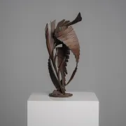 Sculpture en fer constructiviste abstraite, signée CH, Pays-Bas, années 1960 – II