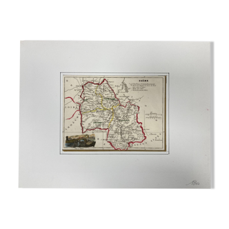 Carte ancienne de l'Isère