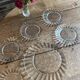 Vintage dessert service in clear glass