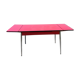 Dining table with red formica extensions