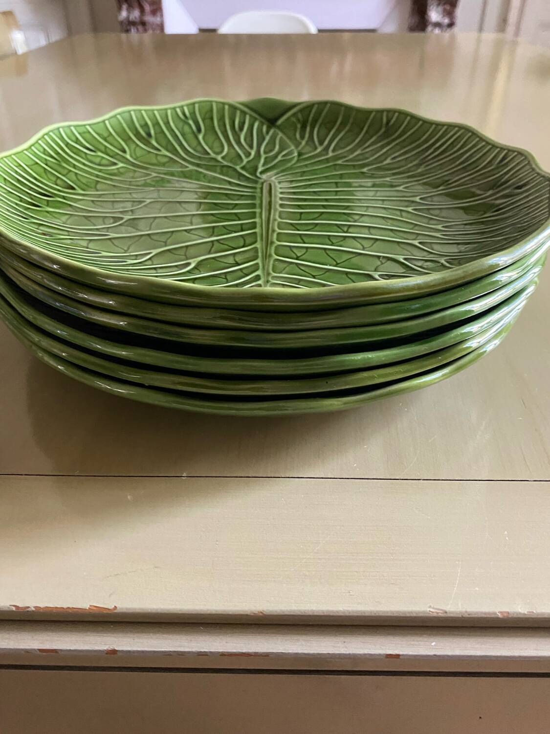Vintage Gien cabbage plates