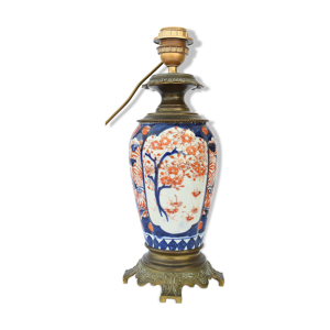 Pied de lampe en porcelaine - imari