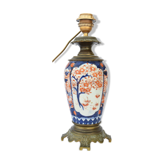 Imari porcelain lamp foot