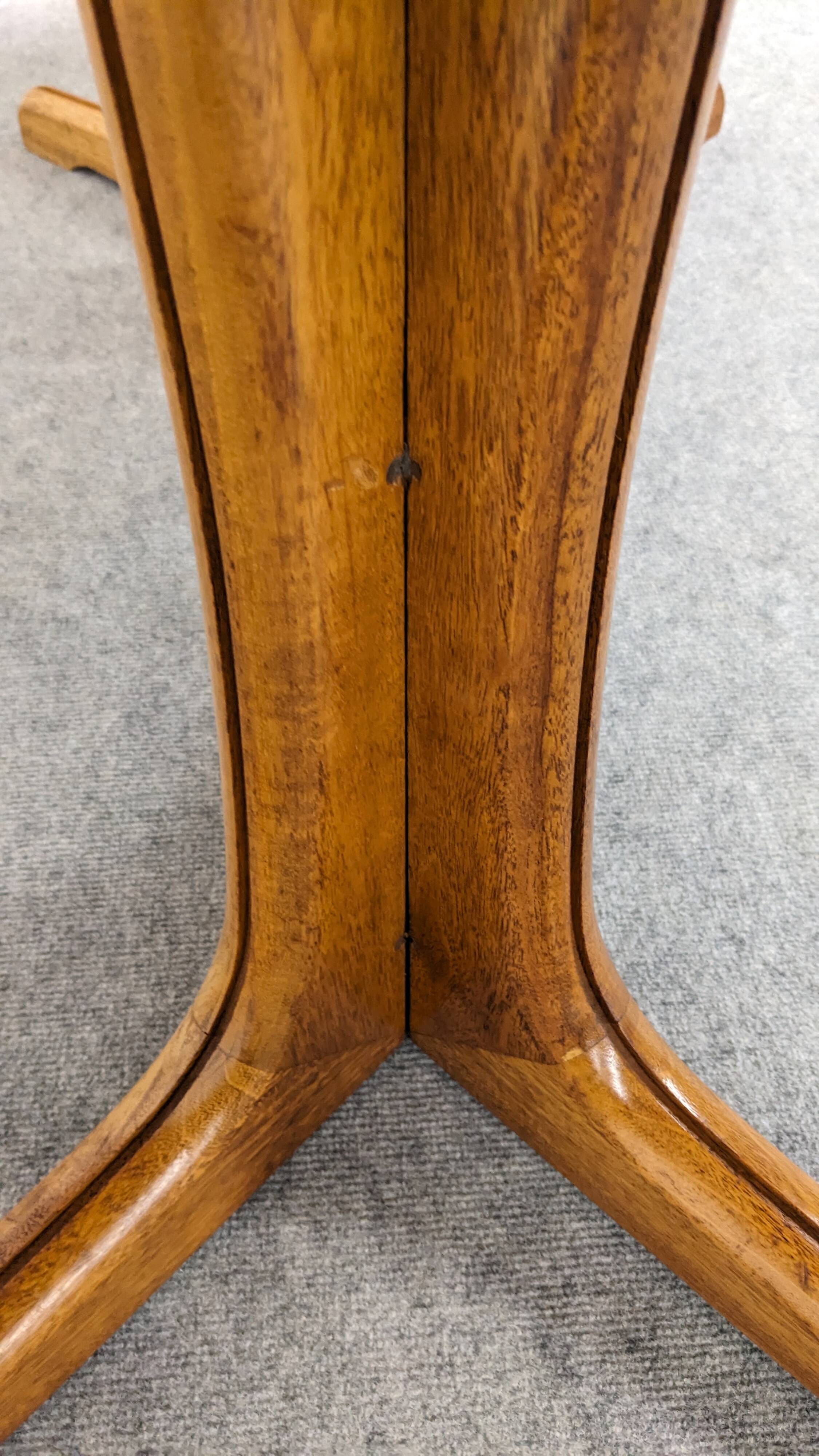 Oval extendable dining table by Baumann, France circa 1970.