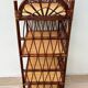 Vintage bamboo and rattan shelf