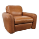 "Piumotto" leather armchair by Arrigo Arrigoni for Busnelli, 1970