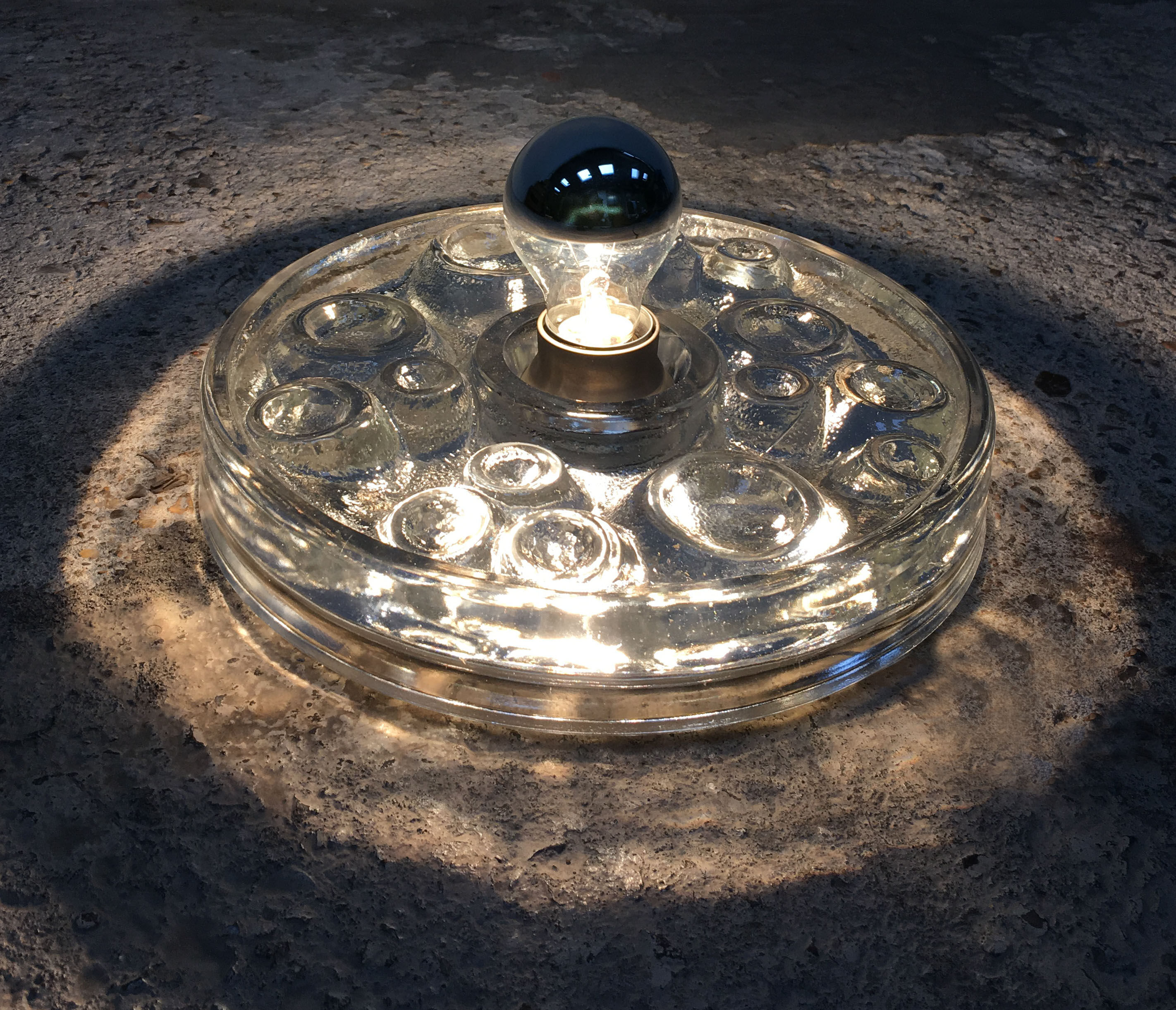 60s/70s glass applique