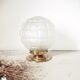 Table lamp with glass check pattern